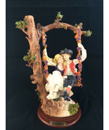 The Micena Collection Vintage Porcelain Statue Lovers on a swing - £137.21 GBP