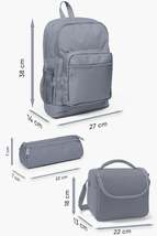 Kids Dark Gray Black Camouflage Dinosaur Patterned USB 3 Pack School Bag Set SET - £195.33 GBP