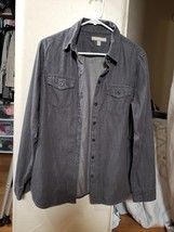 bannana republic grey dress shirt medium long sleeve - $80.00