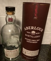 Aberlour 12 Years Old Single Malt Scotch Whisky 1L Empty Bottle And Box. - £27.12 GBP