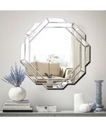 Hlartdecor Helicoid Frameless Beveled Decor Silver Polished Mirror For Wall - $116.99