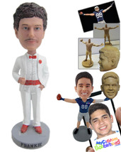 Personalized Bobblehead Styling Groom Wearing Eye-Catching Formal Outfit - Weddi - £72.33 GBP