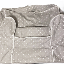 Pottery Barn Kids Gray White Polka Dots My First Anywhere Chair Slipcover NEW - £39.56 GBP