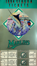 MLB FL Marlins 1994 Season Ticket Book - Cover and Unused Tickets - £15.63 GBP