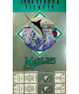 MLB FL Marlins 1994 Season Ticket Book - Cover and Unused Tickets - £15.34 GBP