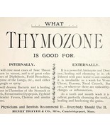 1895 Thayer&#39;s Nutritive Thymozone Medicine Victorian Health Dental Adver... - $19.99
