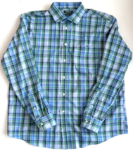 Lauren Ralph Lauren Mens Blue &amp; Green Plaid Long Sleeve Dress Shirt 2XL ... - $24.70
