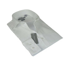 Men's Dress Shirt Christopher Lena 100% Cotton Wrinkle Free C507RSSR Ecru Slim image 2