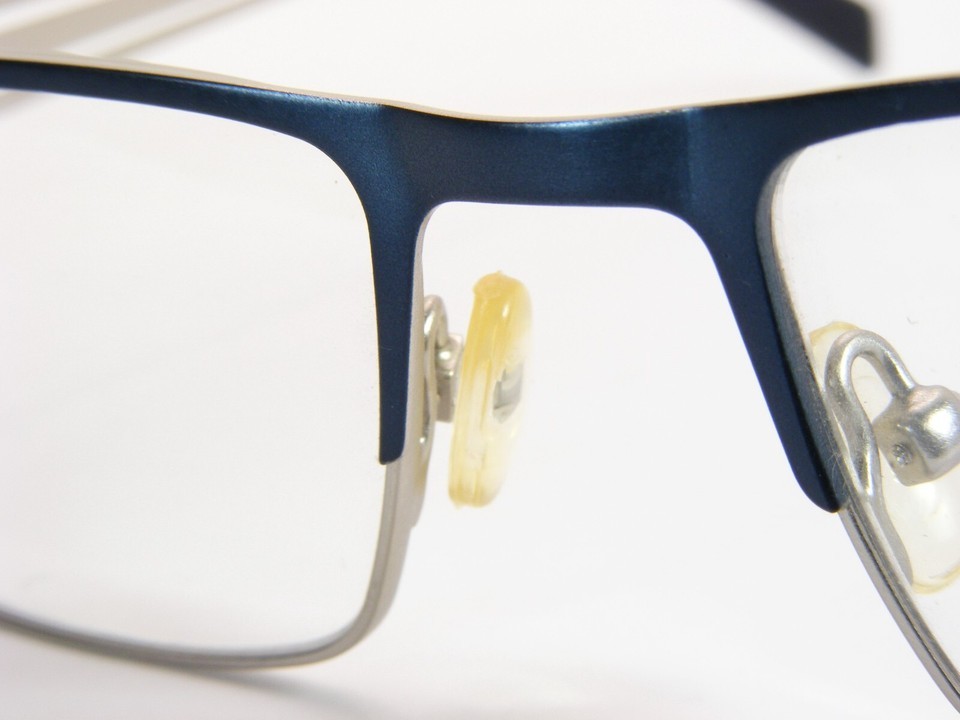 Vintage OU 33.538.02 Blue /Silver UNIQUE RARE EYEGLASSES GLASSES FRAME 55-17-135 Item image 7