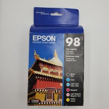 Epson 98 High Capacity 6 Pack Ink Cartridge Black &amp; Color T098120-BCS Ex... - $49.45