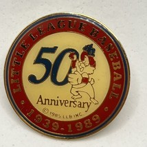Little League Youth Baseball 50th Anniversary Enamel Lapel Hat Pin - £4.65 GBP