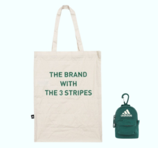 adidas Packable Bag Foldable Eco Bag &amp; Clip-On Ultra Mini Bag Gym MWT JH... - $35.55