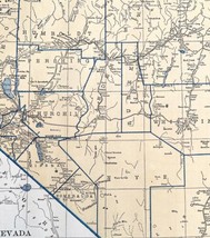 Map Nevada 1938 Western United States Print Atlas Antique Carson City DWU7 - £27.48 GBP