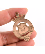 Victorian 9K 9 CT Rose Gold Fob Pendant Buckle  Foster &amp; Bailey Initial ... - $274.38 CAD