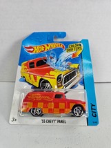 Hot Wheels Color Shifters &#39;55 Chevy Panel Orange Yellow 2013 NRMINT! - $7.24