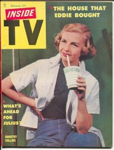 Inside TV #8 2/1954-Dorothy Collins-Gene Autry-Ricky nelson-original TV mag-VF - £83.69 GBP