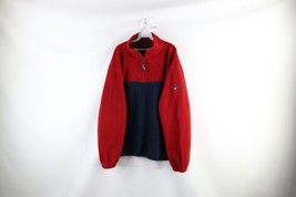 Vintage 90s Nautica Mens XL Spell Out Color Block Half Zip Pullover Sweater USA - £47.27 GBP