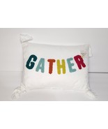 New Target Playground Fall Decorative Rectangle Pillows GATHER sz:10x14&#39;... - $9.75