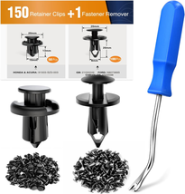 150 Pcs Push-Type Bumper Fasteners &amp; Rivet Clips with Removal Tool - $12.86