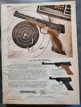 Vintage Browning &quot;Challenger&quot;, &quot;Nomad&quot; Pistol Firearm Gun Print Ad 1961 - £6.75 GBP