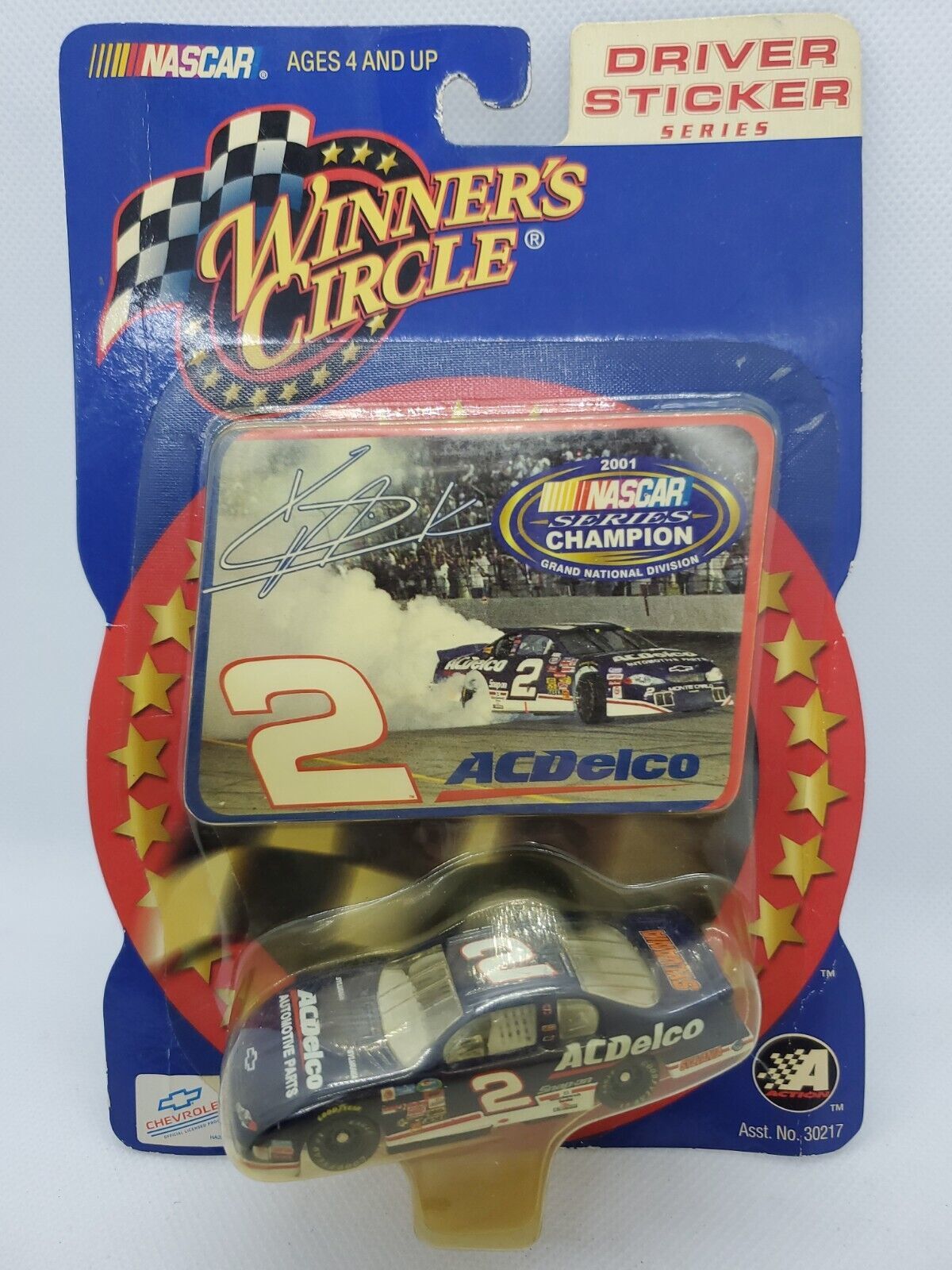 Primary image for Kevin Harvick #2 ACDelco Car/StickerWinners Circle 2001 Monte Carlo NASCAR 1:64