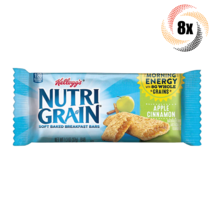 8x Bars Nutri-Grain Apple Cinnamon Soft Baked Breakfast Bars 1.3oz Fast Shipping - £12.65 GBP