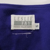 Leslie Fay Petite Collections Women's Purple & Black Blazer Jacket Size 6 image 3