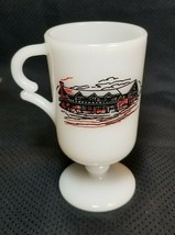  Honeymoon Hide Away Kresgeville PA Milk Glass Mug 1970&#39;s Cup Poconos - $16.78