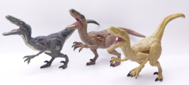 Hasbro JW Jurassic World Dinosaur Figure Lot x3 Raptors - $12.02