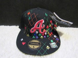 Leader (Sz Large) &quot;A&quot; Multicolored Fitted Sports Cap, New with Tags - £14.39 GBP