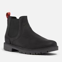 Clarks Men&#39;s Rossdale Top Black Leather Pull On Boot Size 8.5 - $158.35