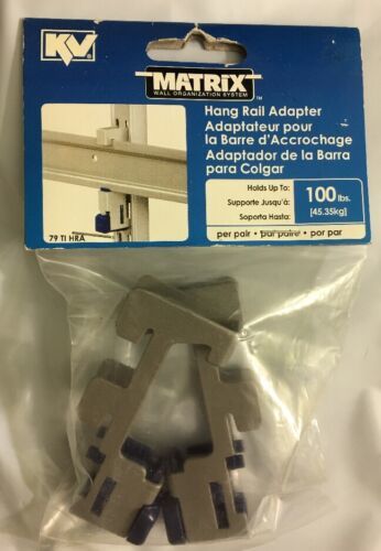 Knape &amp; Vogt 79TIHRA Hang Rail Adapters Matrix Hang Rail Adapter Two Ada... - $10.67