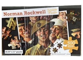 Norman Rockwell Are we Downhearted? sailors 500 piece jigsaw puzzle - $6.68