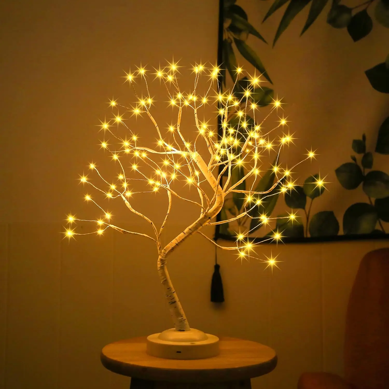 8Modes LED Birch Bonsai Tree Night Light Mini Christmas Tree Tabletop Lamp - $29.31+