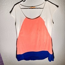 Jardin by Mac &amp; Jac Colorblock Cap Sleeve Blouse – Size M - $14.85