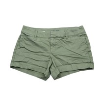 Old Navy Shorts Womens 4 Green Mid Rise Hook Eye Zip Slash Pocket Stretch - £15.38 GBP