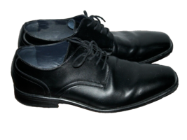 Joesph Abboud Men&#39;s Shoes Size 10 Black Wingtip Leather Lace-Up Oxfords - £17.98 GBP