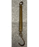 John Chatillon &amp; Sons 30 Pound Hanging Fish Scale Antique Brass MH JD - $14.85