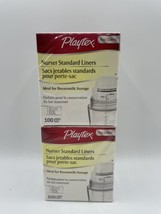 2 Playtex Nurser Standard Liners 4oz 100 ct each Rare Bs170 - £16.24 GBP