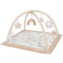 Washable Baby Gym Activity Center with Play Mat, Rainbow Early Development Playm - £58.19 GBP