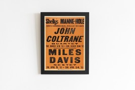 John Coltrane and Miles Davis Concert Poster - 20&quot; x 30&quot; inches (Unframed) - $39.00