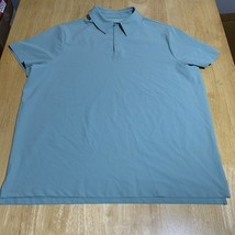 All In Motion Blue Mens XL Polo Shirt Short Sleeve 91%Polyster 9% Spandex - $433.19 MXN