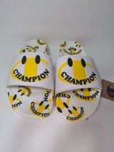 Brand New Champion IPO Smile Slides in White / Yellow. Mens 11. - £21.76 GBP