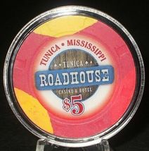 (1) $5. ROADHOUSE Casino Chip - Tunica, Mississippi - 2009 - £11.76 GBP