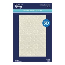 Spellbinders 3D Embossing Folder By Simon Hurley-Geo Quilt E3D068 - £16.41 GBP