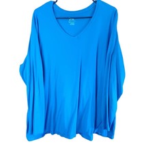 Just My Size Women&#39;s Plus Size V-Neck Long Sleeve Tee Size 3X RN# 15763 - £8.96 GBP