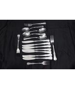 National Stainless Flatware Satin Finish Unknown Pattern  Stainless Lot ... - $269.82 MXN