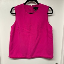 Victoria Beckham x Target Pink Sleeveless Shell Blouse Fringe Trim Size ... - £16.31 GBP