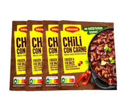 Maggi  CHILI CON CARNE 4 pc/8 servings Made in Germany FREE SHIPPING-SaLe - $11.00