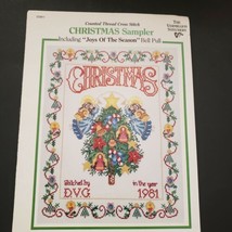The Vermilion Stitchery Christmas Sampler Cross Stitch Patterns CC811 1981 - $7.43